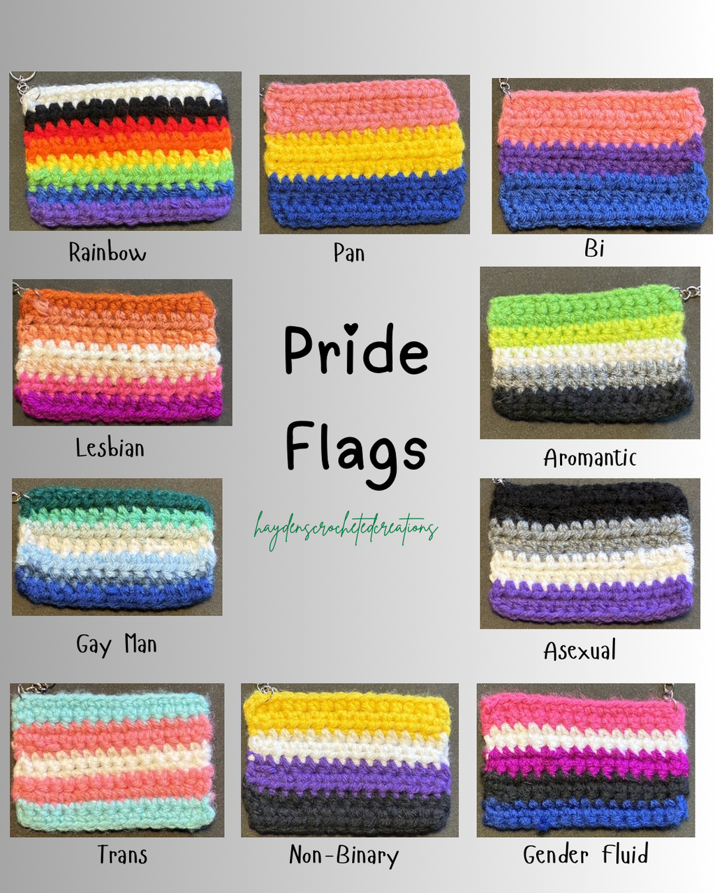 Pride Flag Keychain